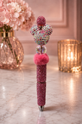 Minnie Ears Pink beaded pen
