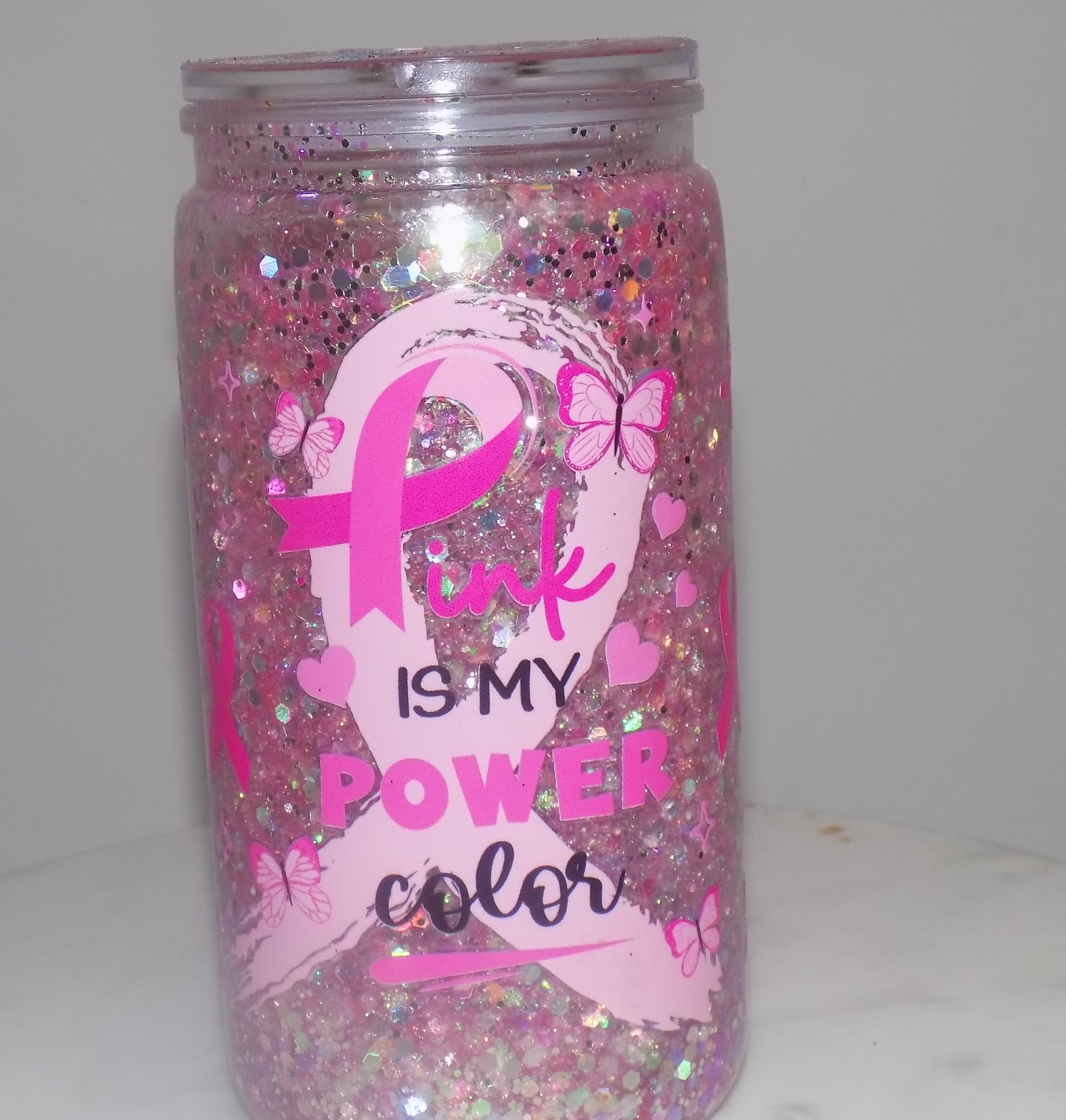 16oz Breast Cancer Tumbler