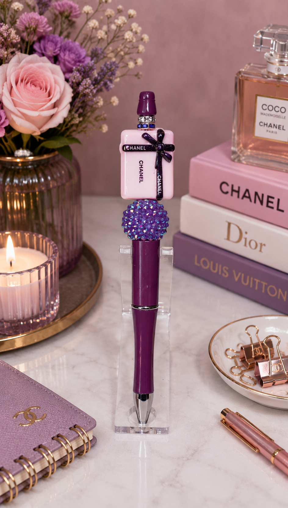 Chanel Purple Ink Pen