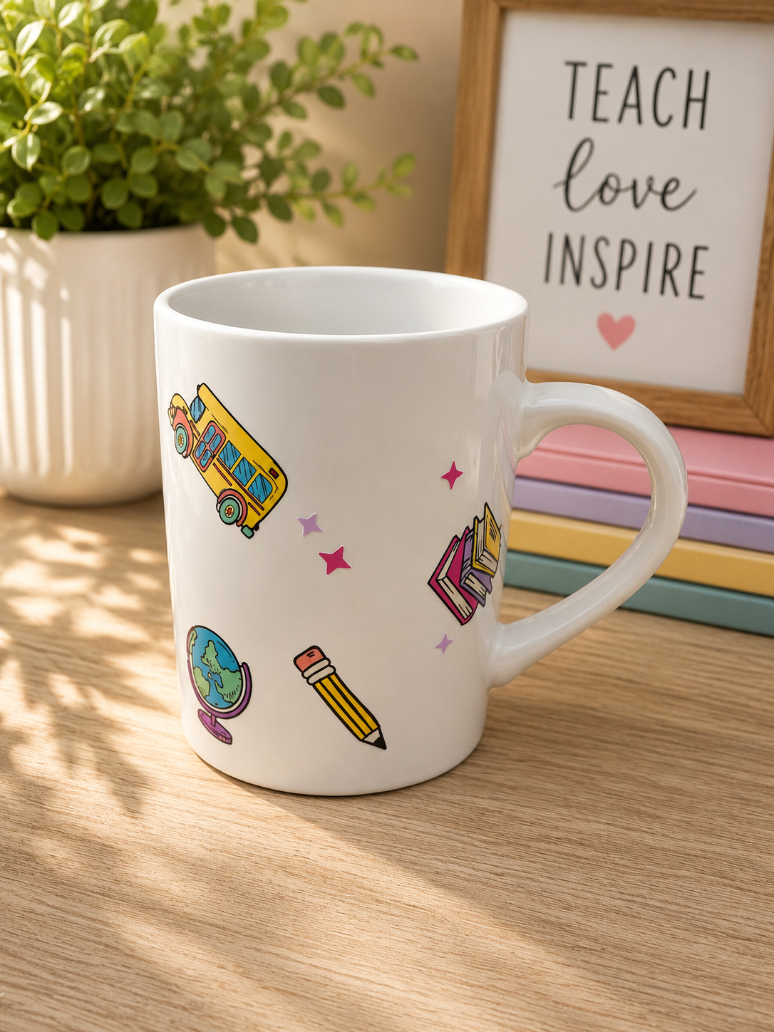 8oz Teacher Rainbow Coffee Mug