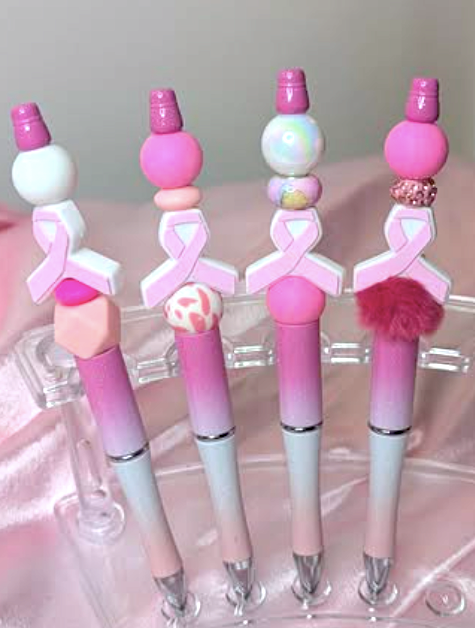 Breast Cancer Awareness Beadable Pen