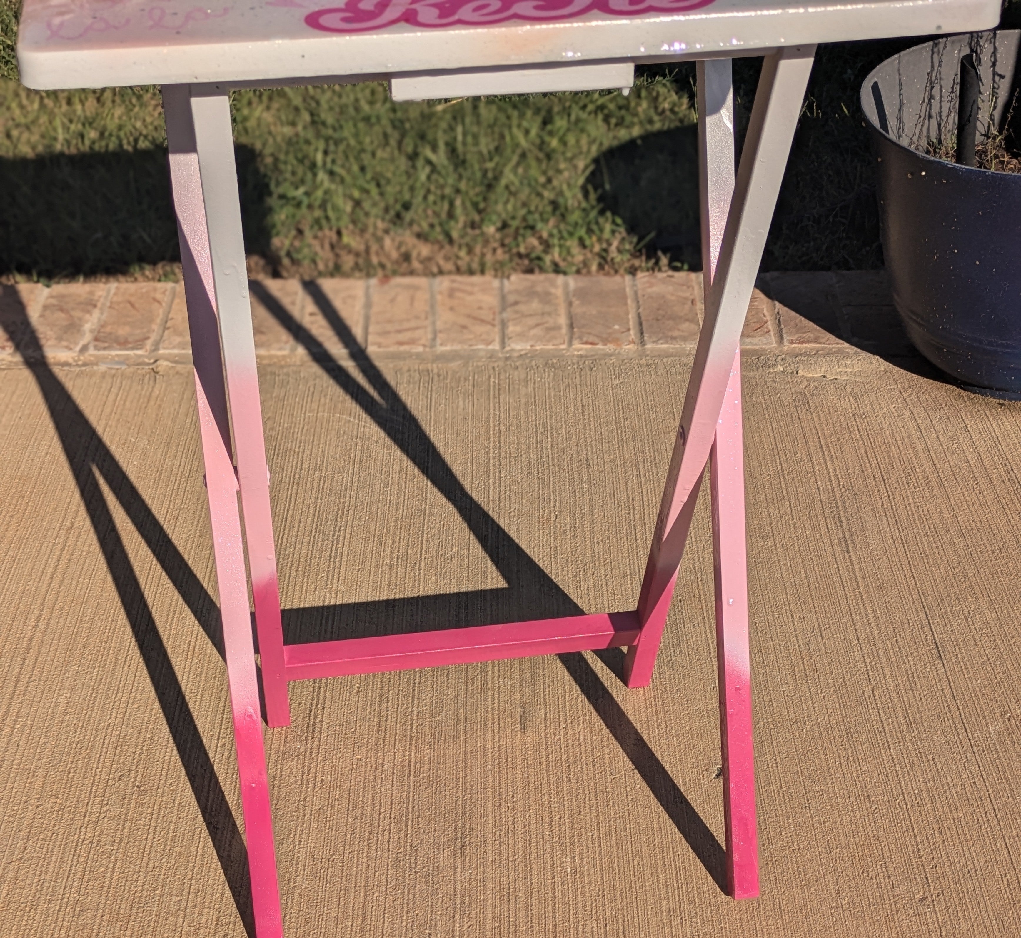 Paris inspired TV tray table